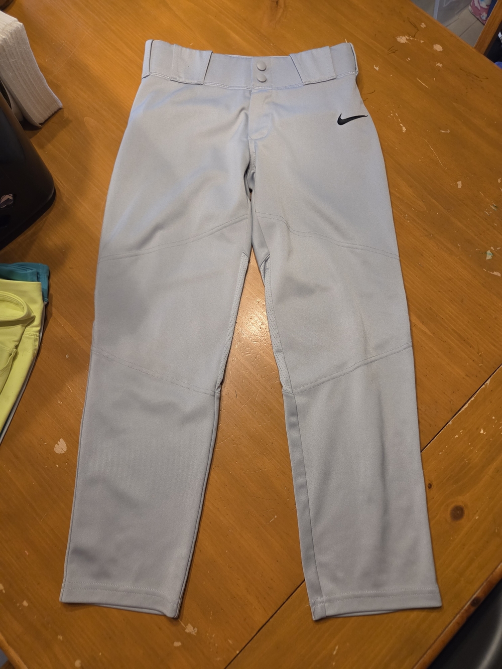 Nike Kids' Light Gray Baseball Bottoms